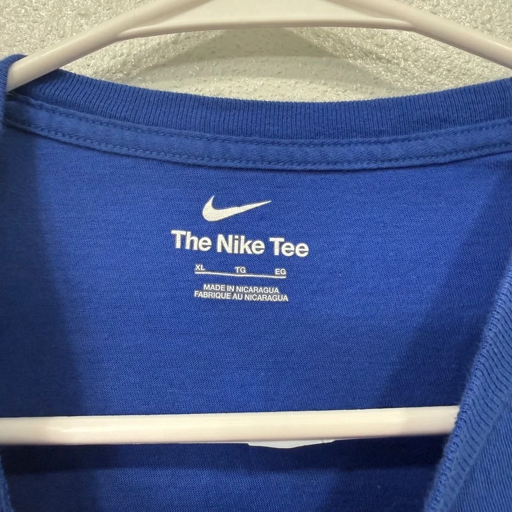 Nike Boys Royal Blue Short Sleeve Futura Logo Graphic T-Shirt XL
